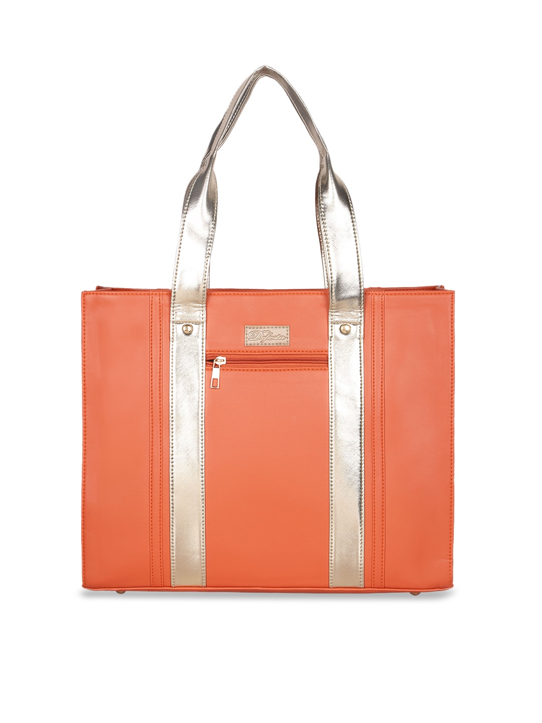 

Defiesta PU Structured Tote Bag, Orange
