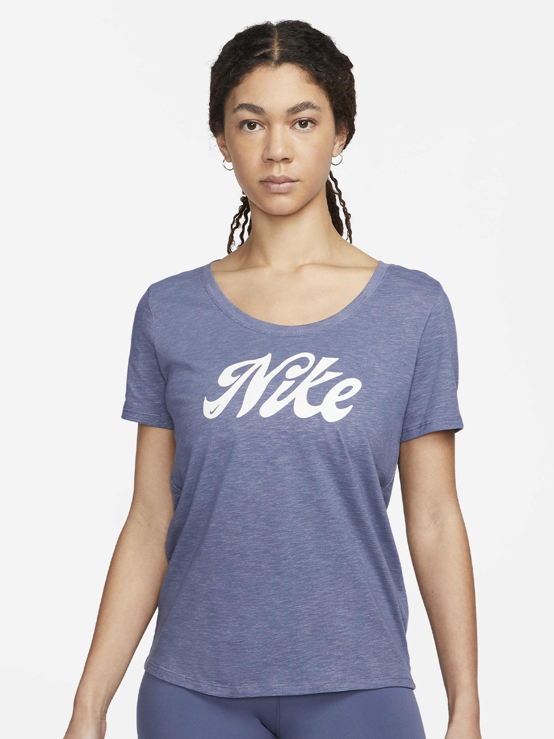 

Nike Dri-FIT Brand Logo Printed T-Shirt, Blue