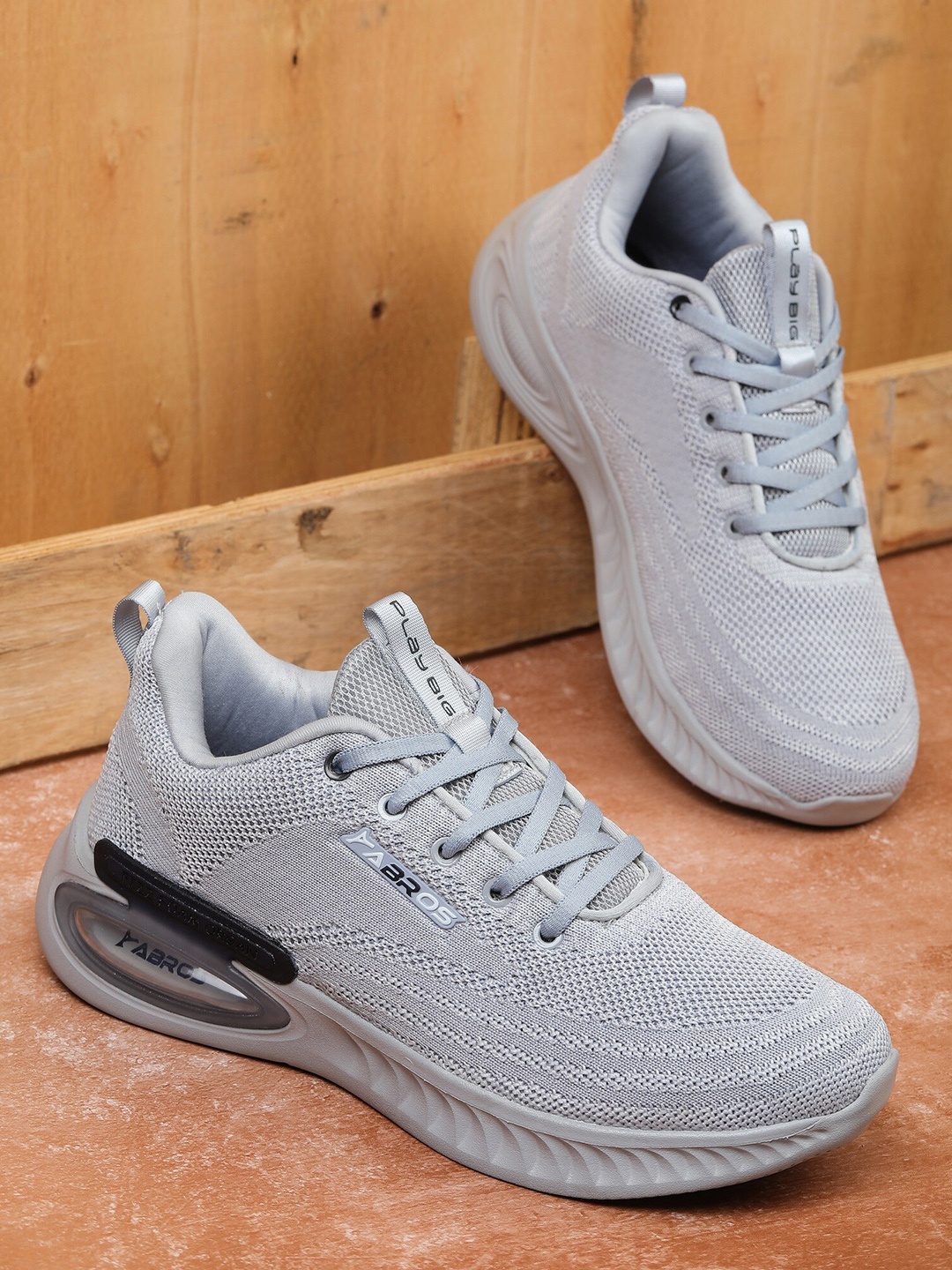 

ABROS Men EVANDER-M Air Mesh Marking Running Shoes, Grey