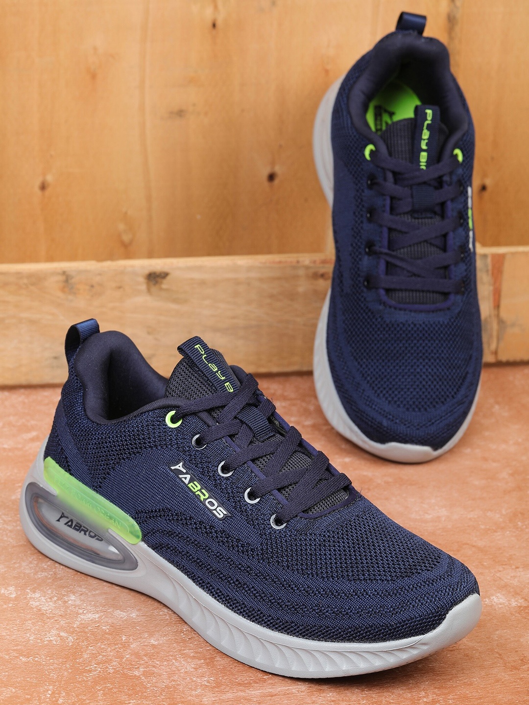 

ABROS Men EVANDER-M Air Mesh Marking Running Shoes, Navy blue