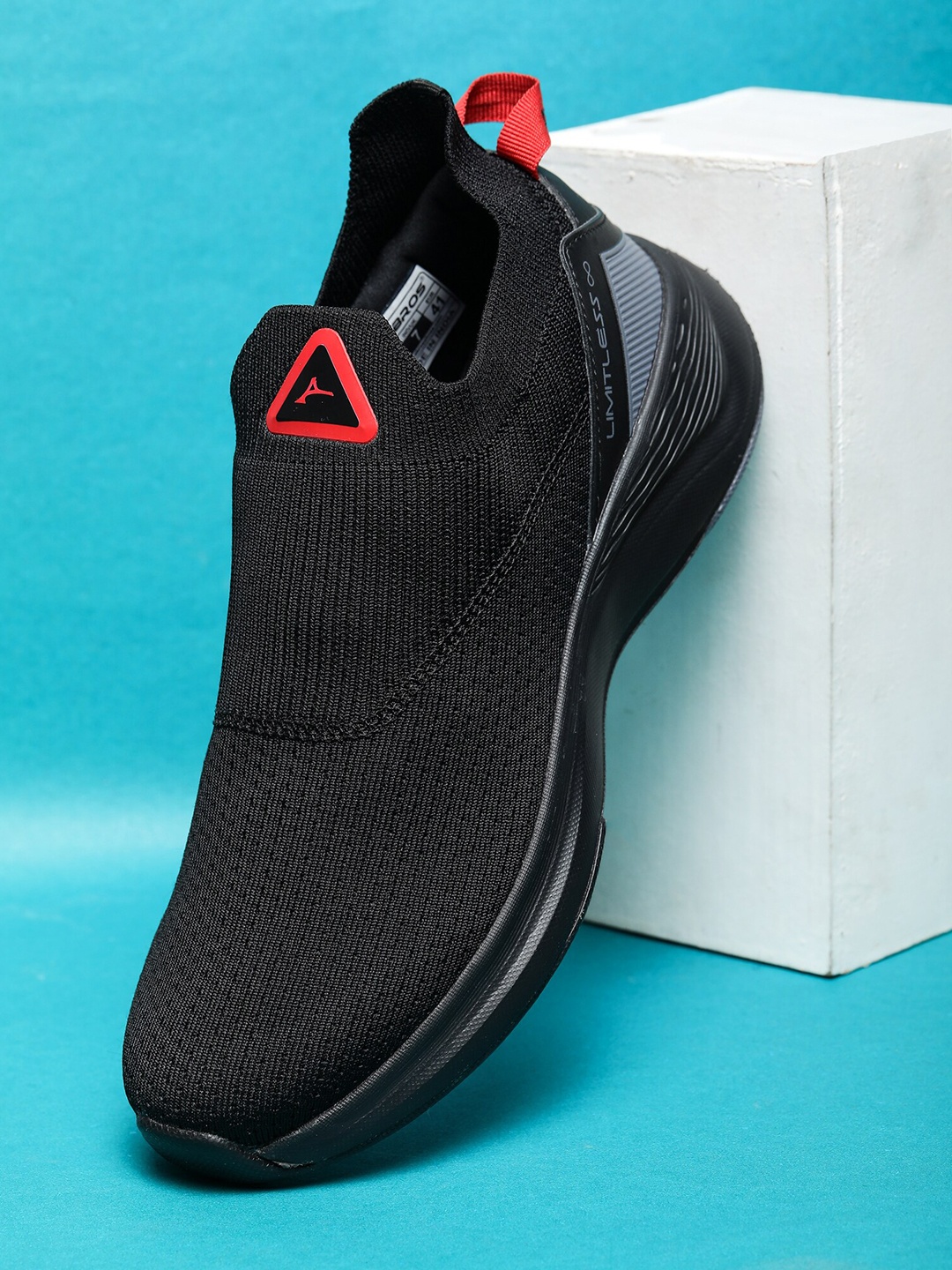 

ABROS Men Air Technology Mesh Running Shoes, Black