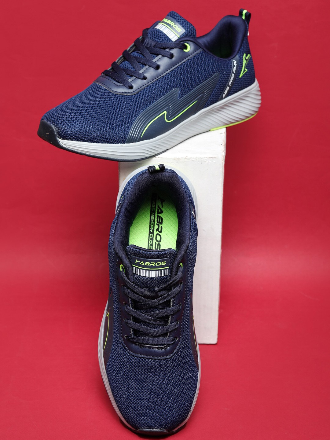 

ABROS Men Air Technology Mesh Running Shoes, Navy blue