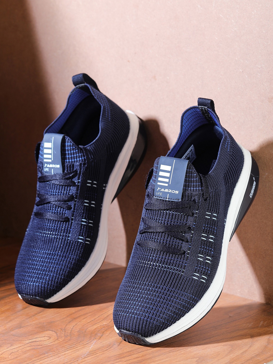 

ABROS Men Air Technology Mesh Running Shoes, Navy blue