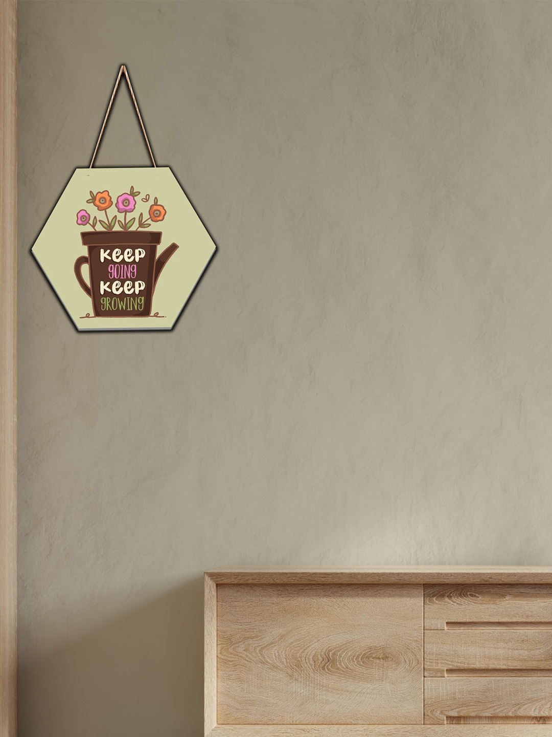 

SAF Beige & Brown Motivational Quotes Wooden Wall Decor