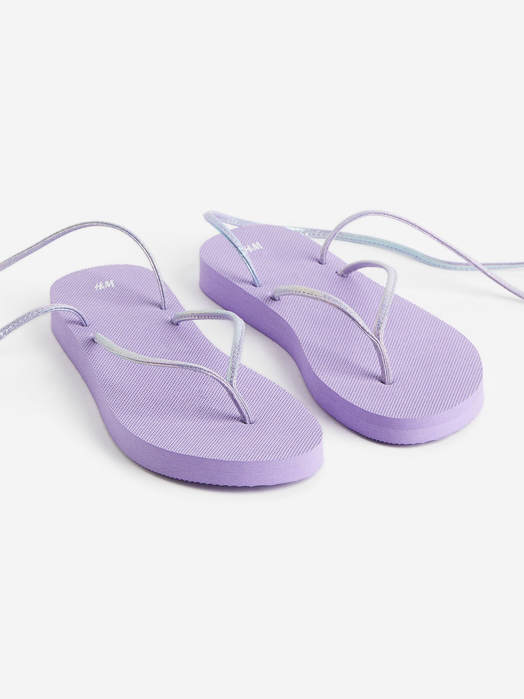 

H&M Women Gladiator Flip Flops, Purple