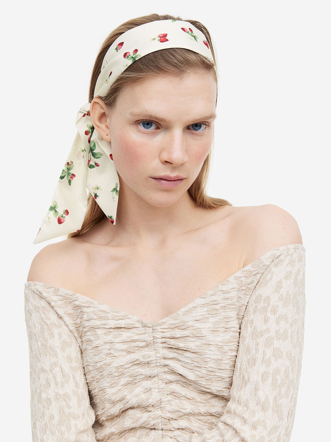 

H&M Women Scarf/Hairband, White