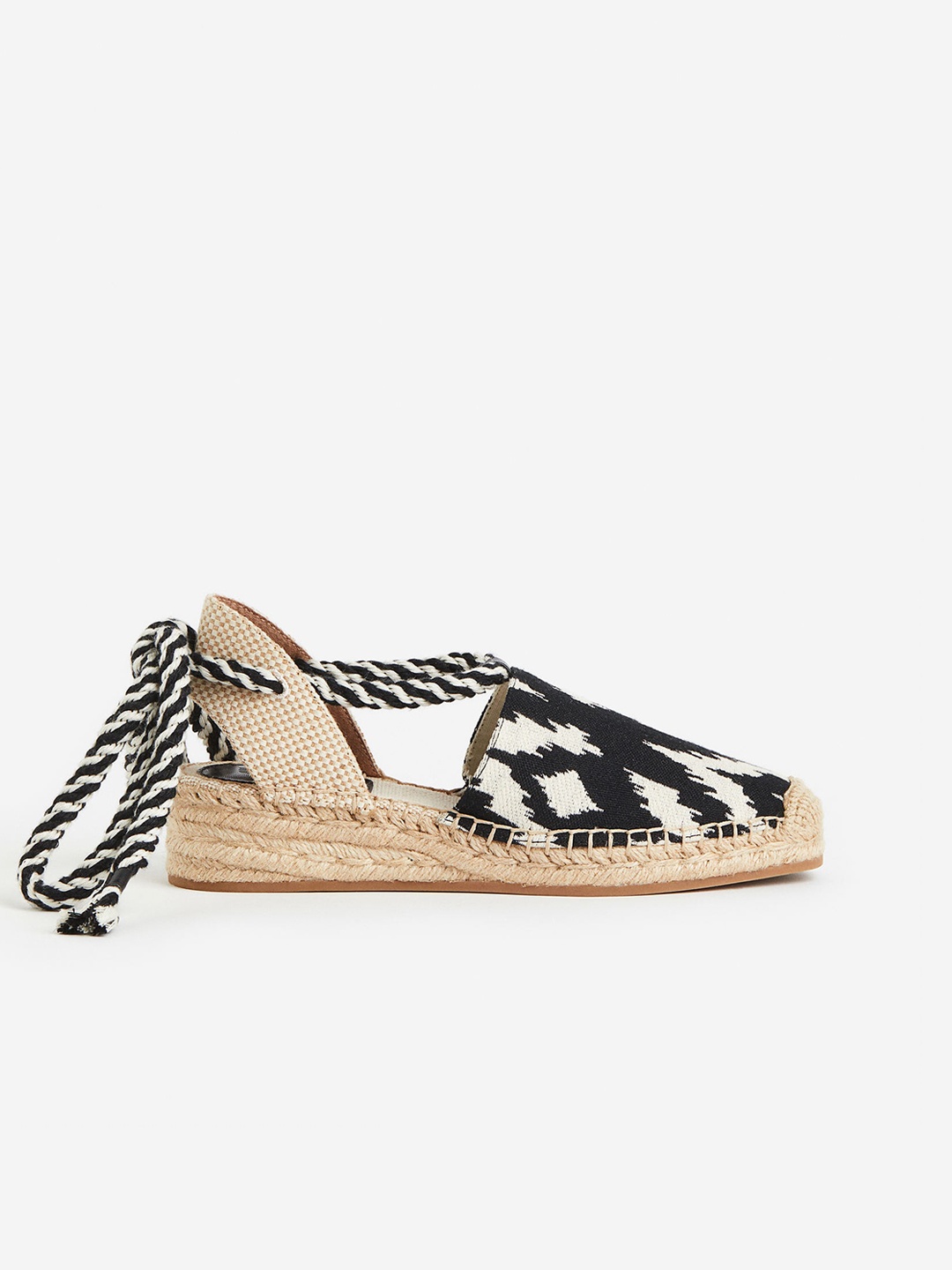 

H&M Tie-Strap Espadrilles, Black