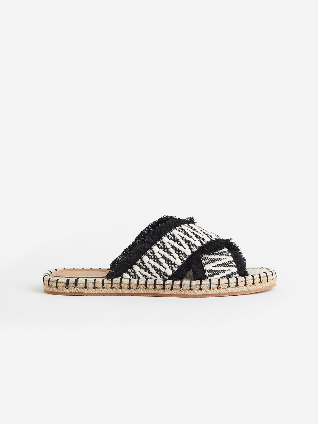 

H&M Women Espadrille Slides, Black