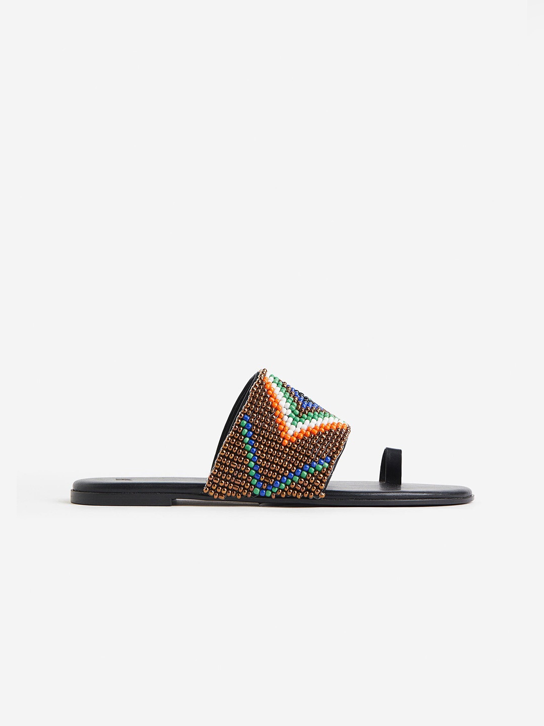 

H&M Toe Loop Slides, Black