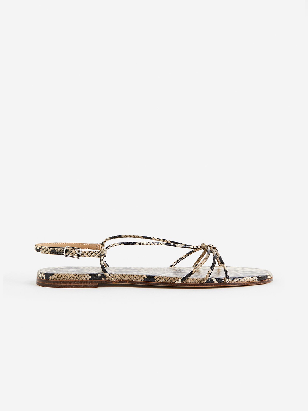 

H&M Women Strappy Flats, Beige