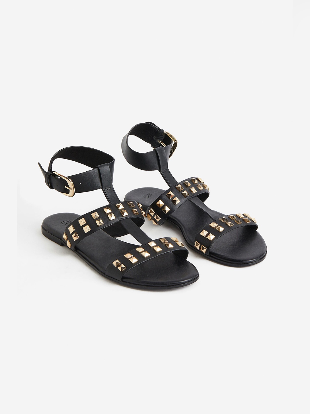 

H&M Women Studded Flats, Black
