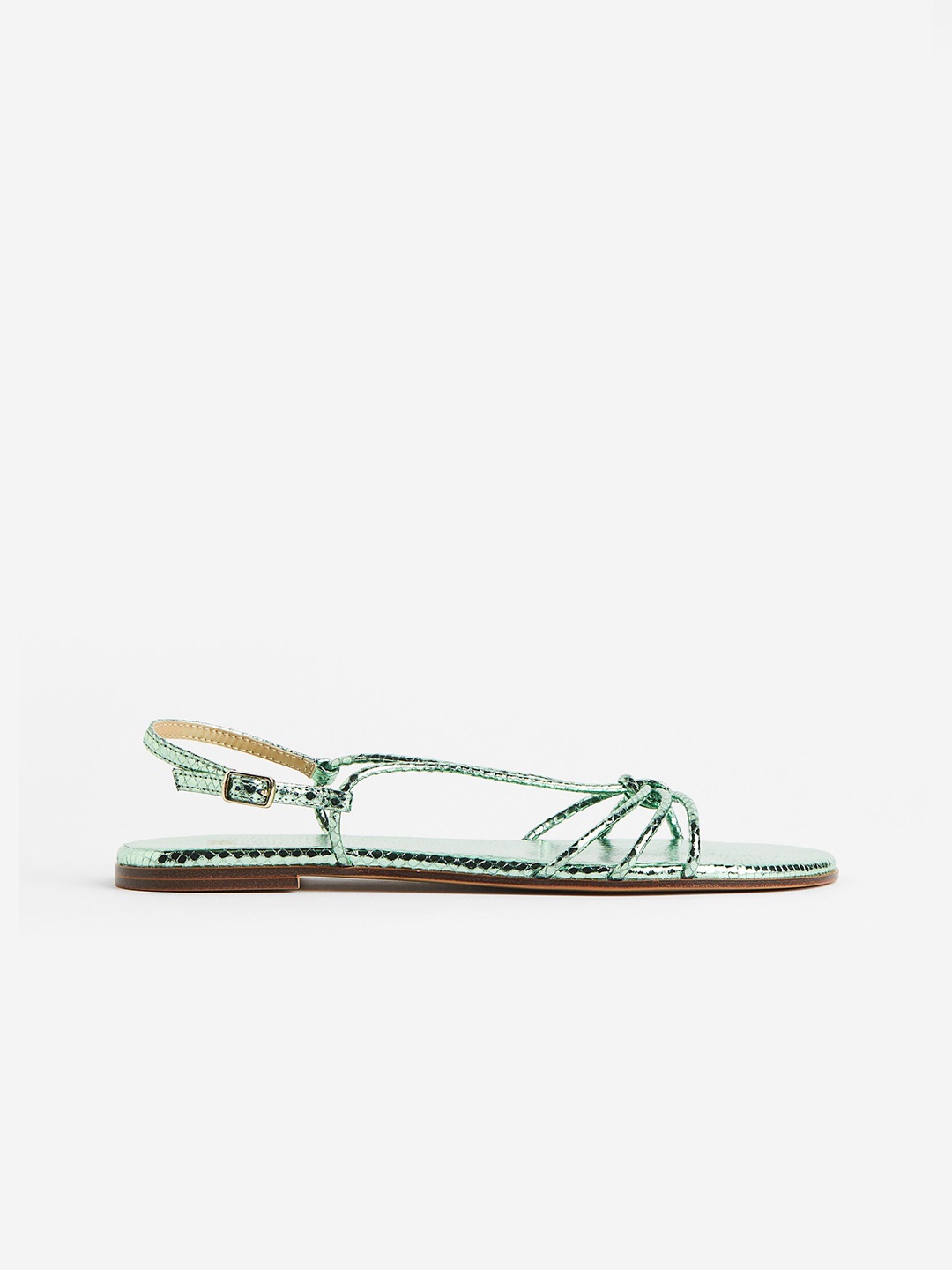 

H&M Women Strappy Flats, Green