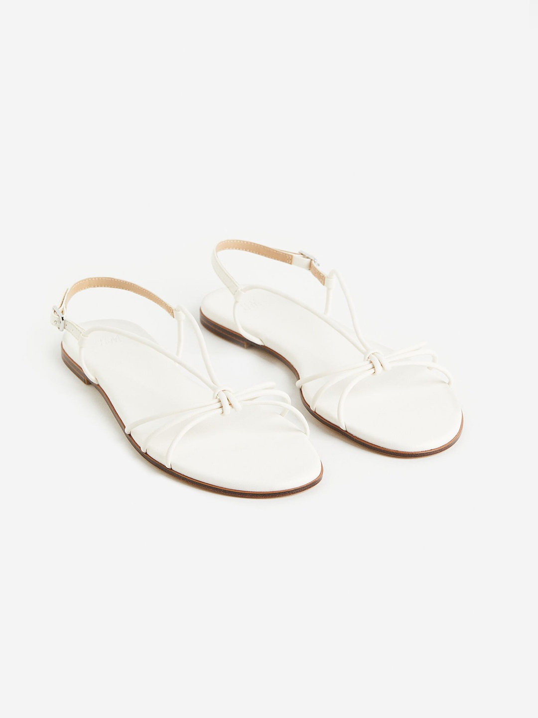 

H&M Women Strappy Flats, White