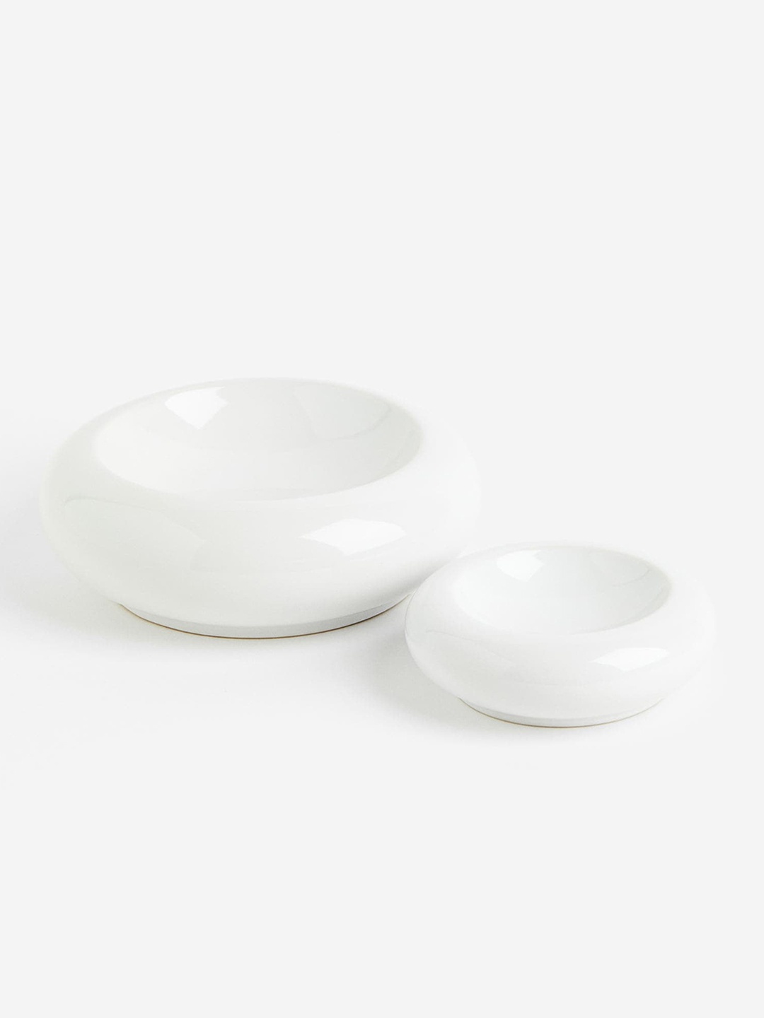 H&M White Decorative Stoneware Bowl