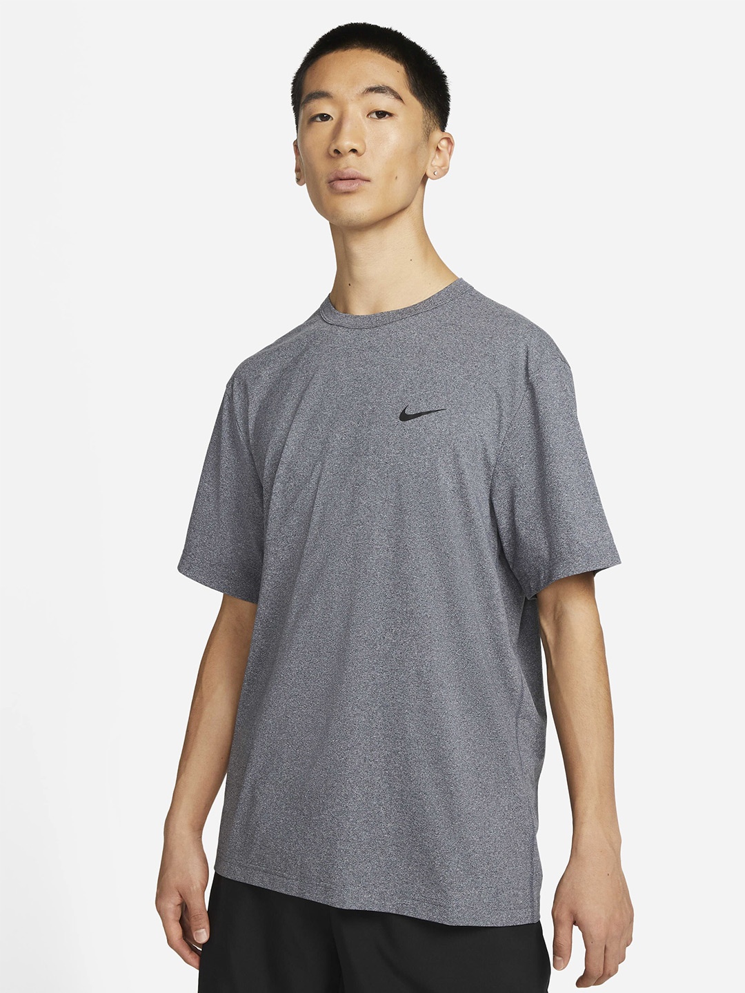 

Nike Dri-FIT UV Hyverse Short-Sleeve Fitness Tshirt, Grey