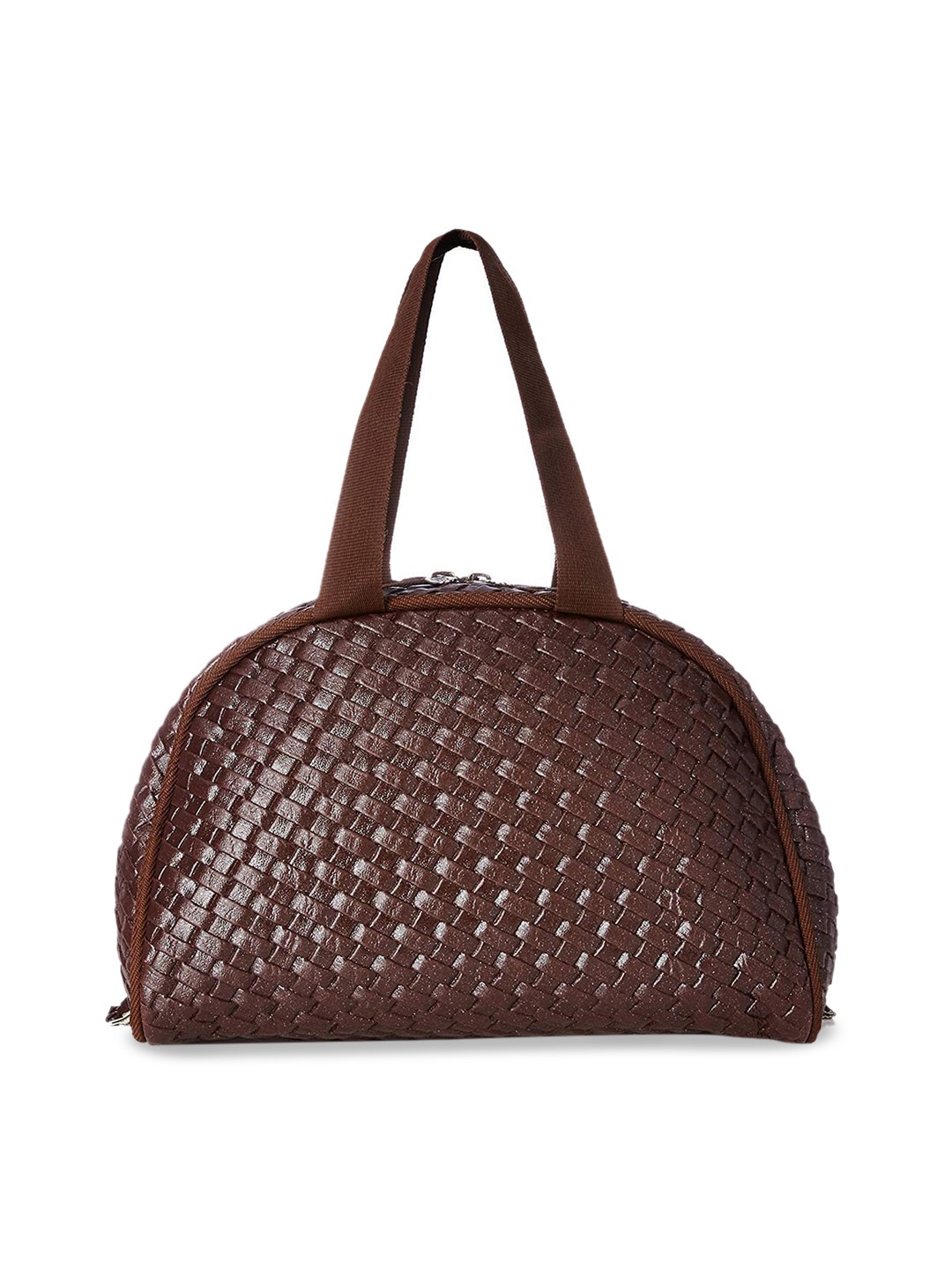 

Kuber Industries Soft Leather Textured Water Resistant Travel Pouch, Brown
