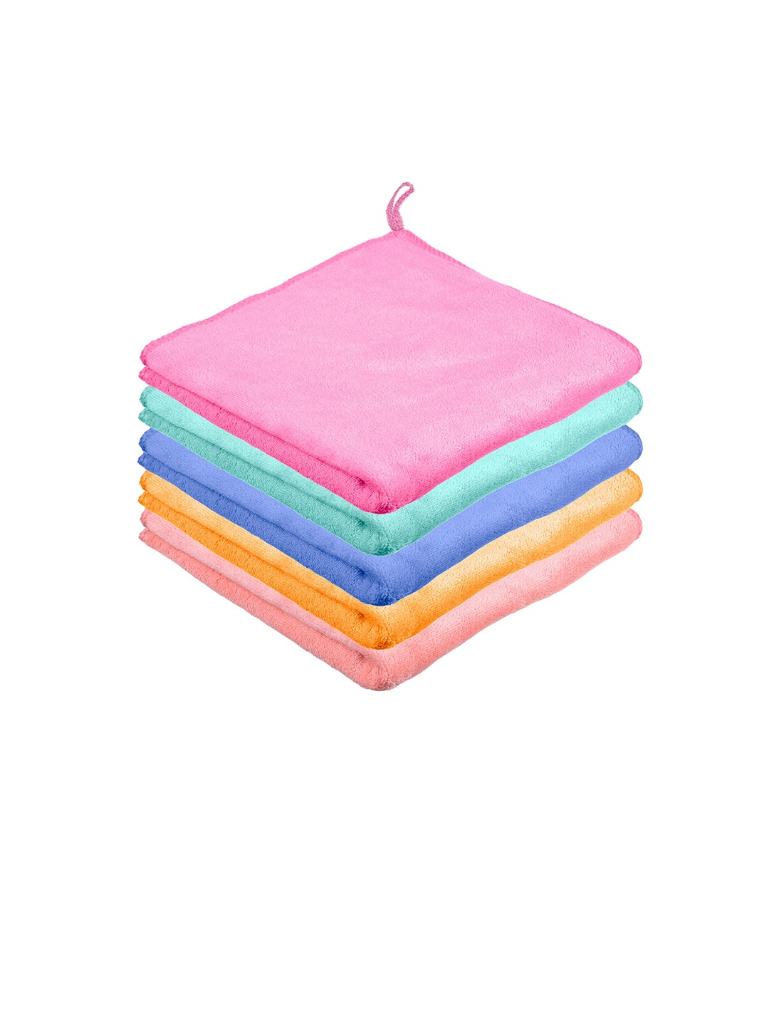 

Kuber Industries Pink & Green 5 Pieces Kitchen Towels