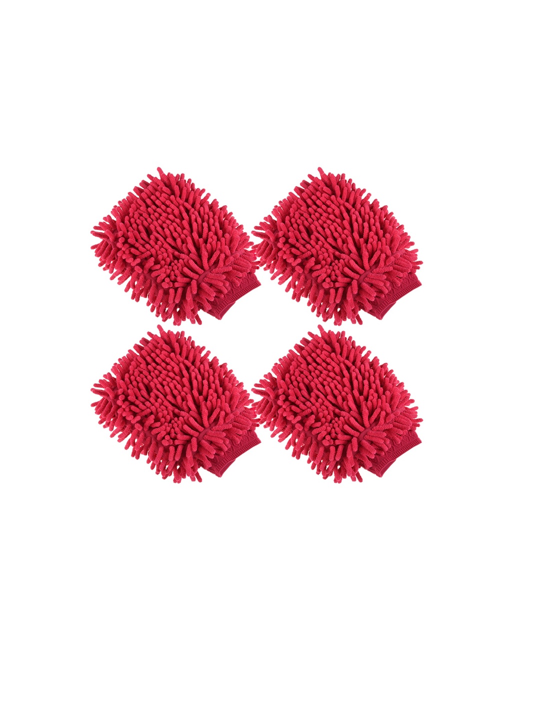 

Kuber Industries Pink 4 Pieces Microfiber Hand Duster