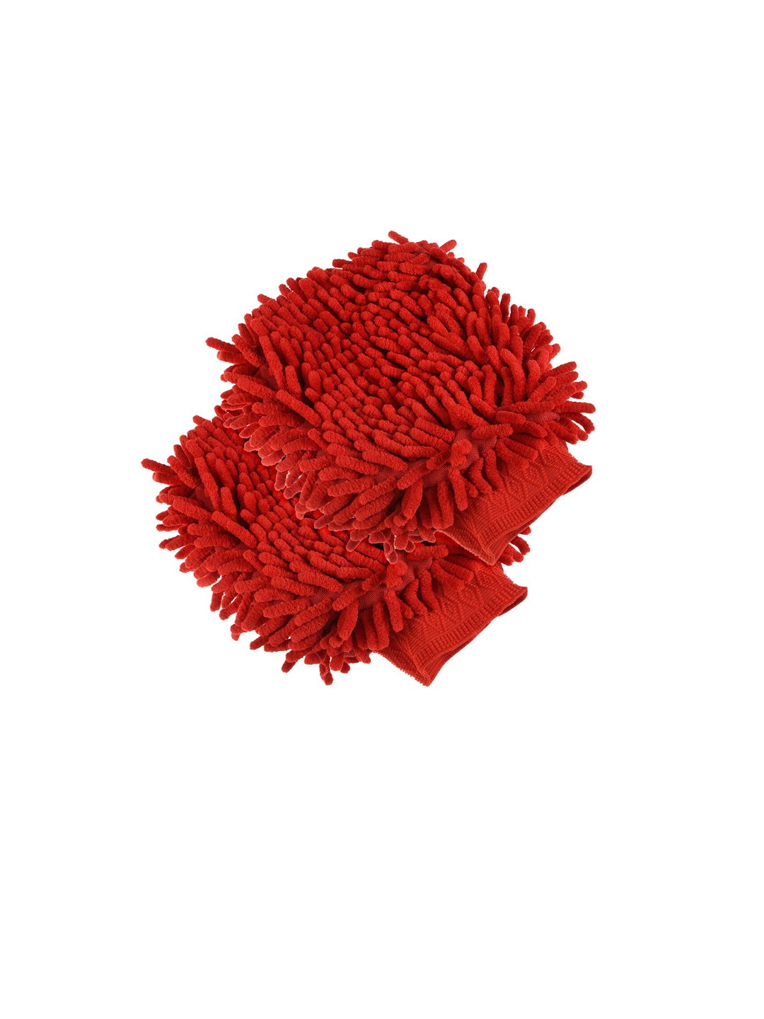 

Kuber Industries Chenille Mitts Red 2 Pieces Hand Duster