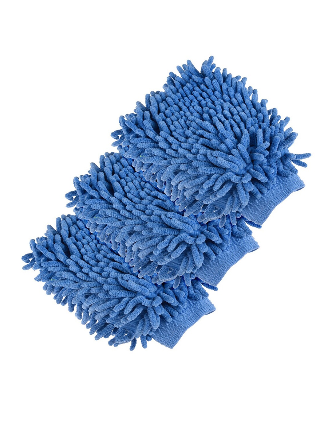 

Kuber Industries Chenille Mitts Blue 3 Pieces HandDuster