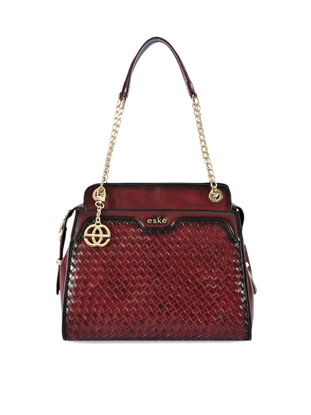 

Eske Leather Swagger Shoulder Bag, Maroon