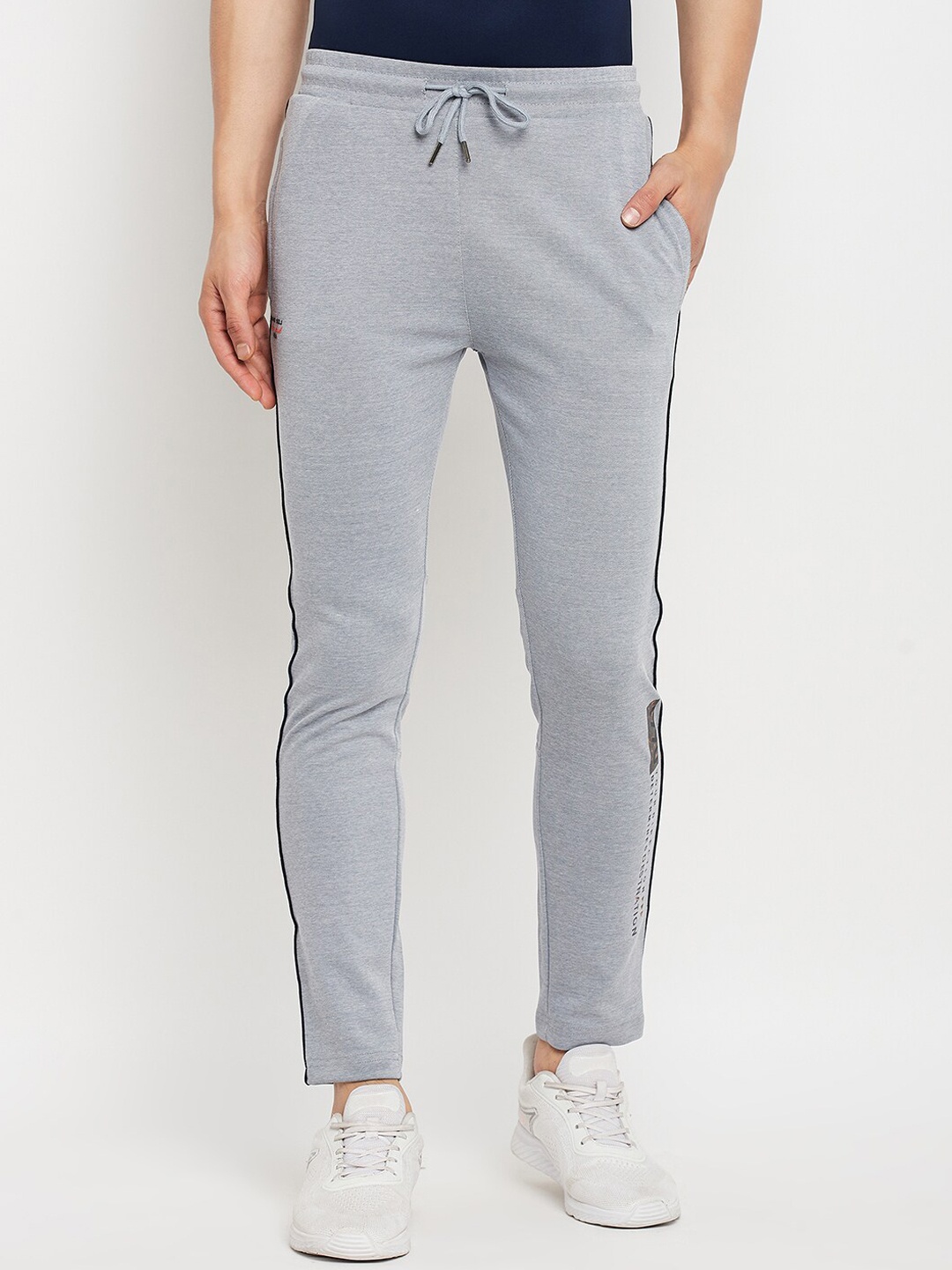 

Duke Men Mid-Rise Cotton Track Pants, Grey