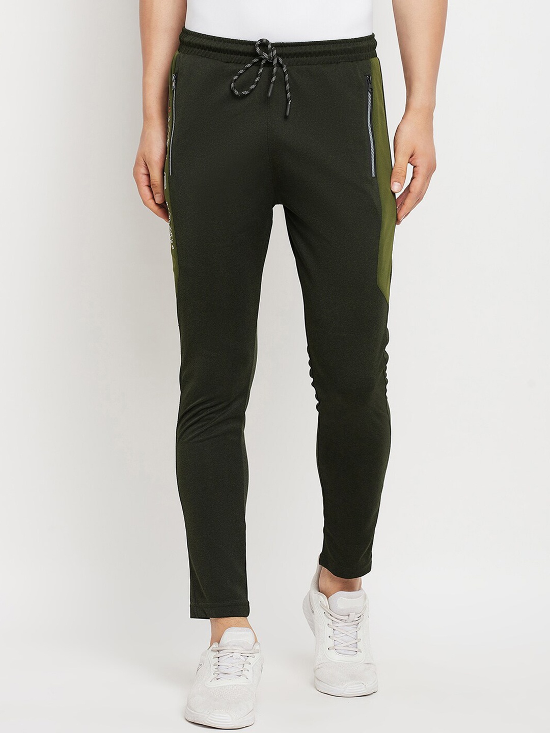 

Duke Men Mid-Rise Cotton Track Pants, Olive