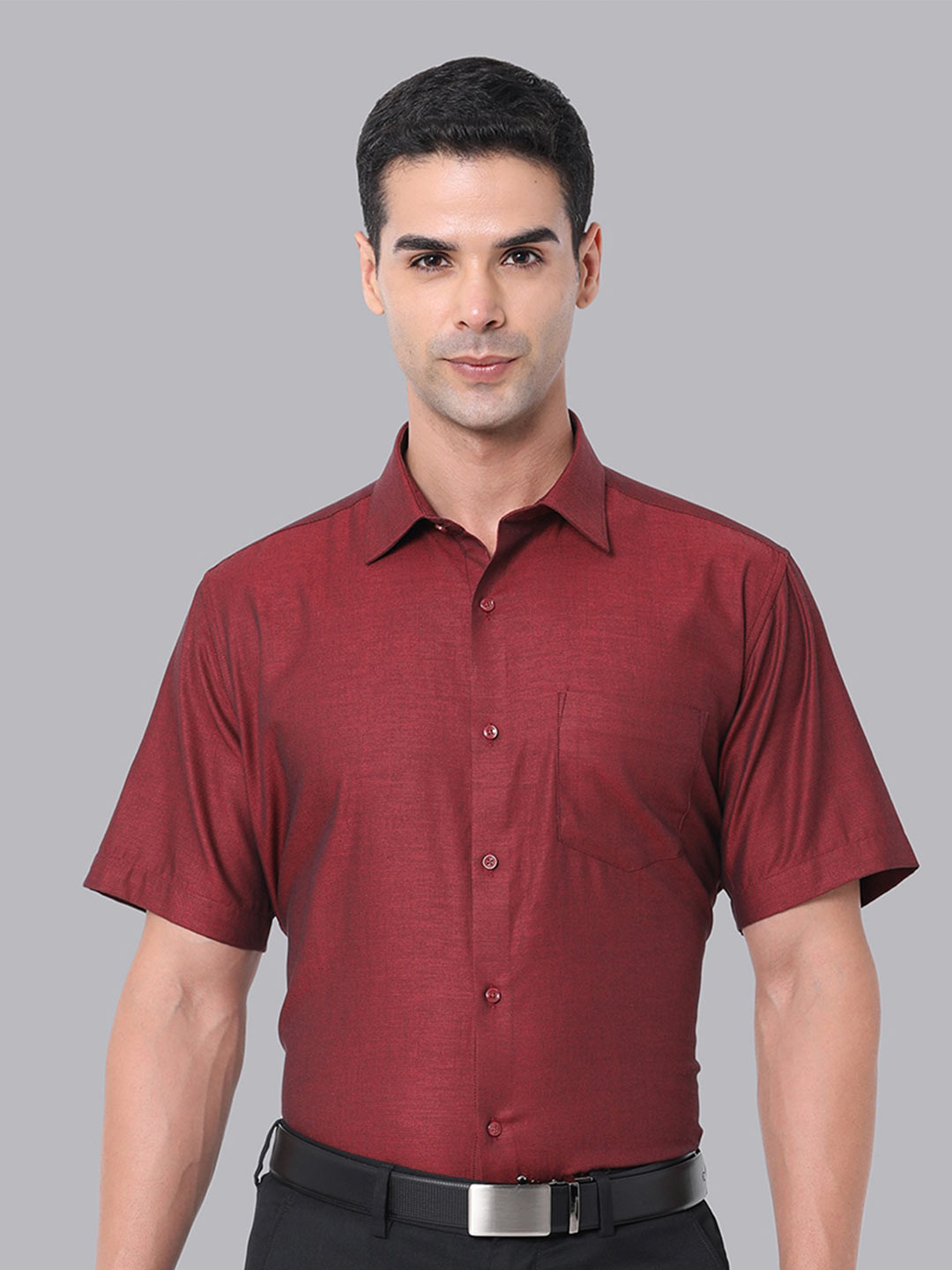 

Van Heusen Spread Collar Pure Cotton Formal Shirt, Maroon