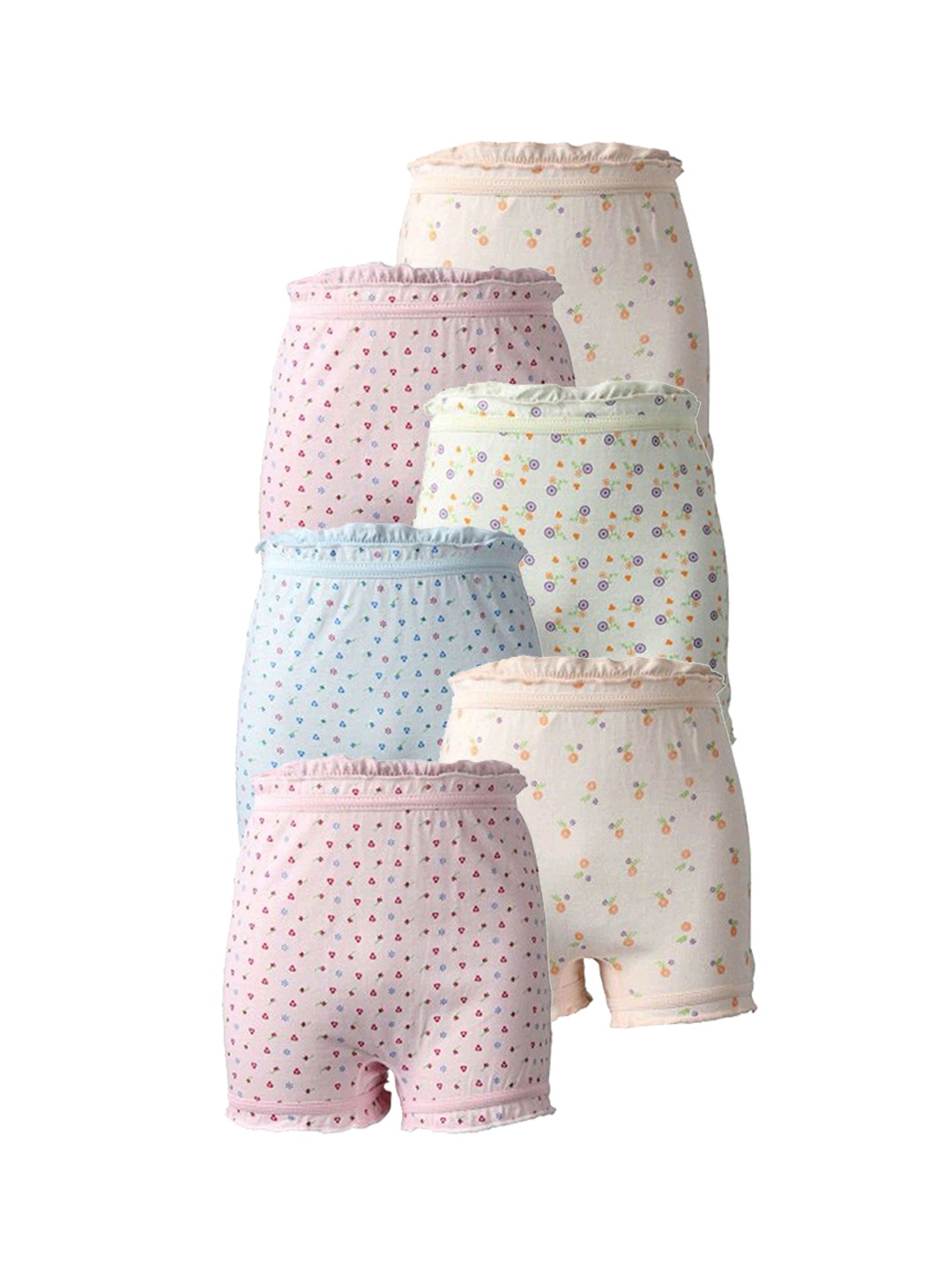 

CAREPLUS Kids Pack Of 6 Pure Cotton Boy Shorts Briefs Prince_Lc_3-6,M-6pc_MY-Brif-B, Pink