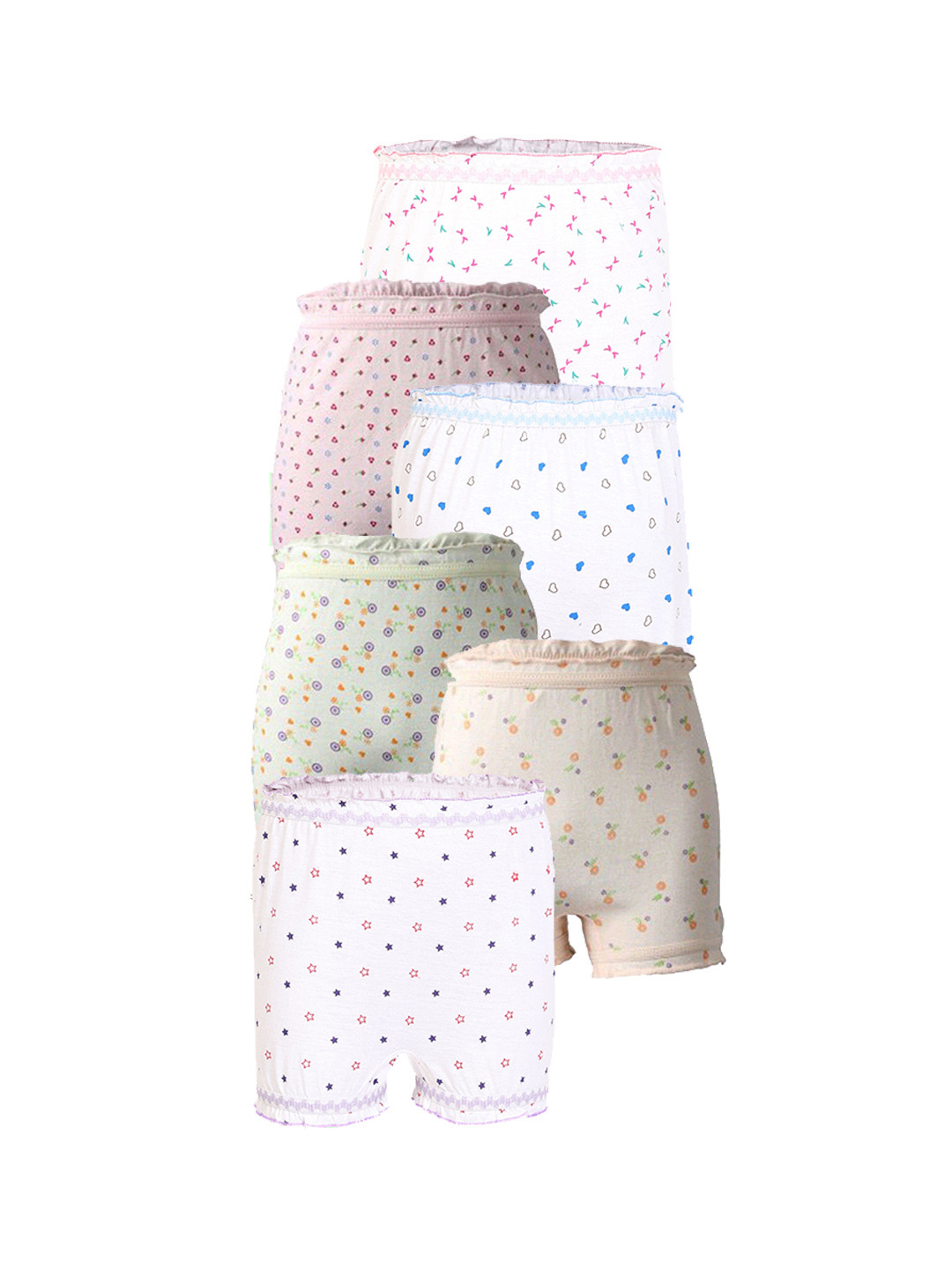 

CAREPLUS Kids Pack Of 6 Pure Cotton Boy Shorts Briefs Prince_Wc_Lc_9-10,Y-6pc_MY-Brif-B, White