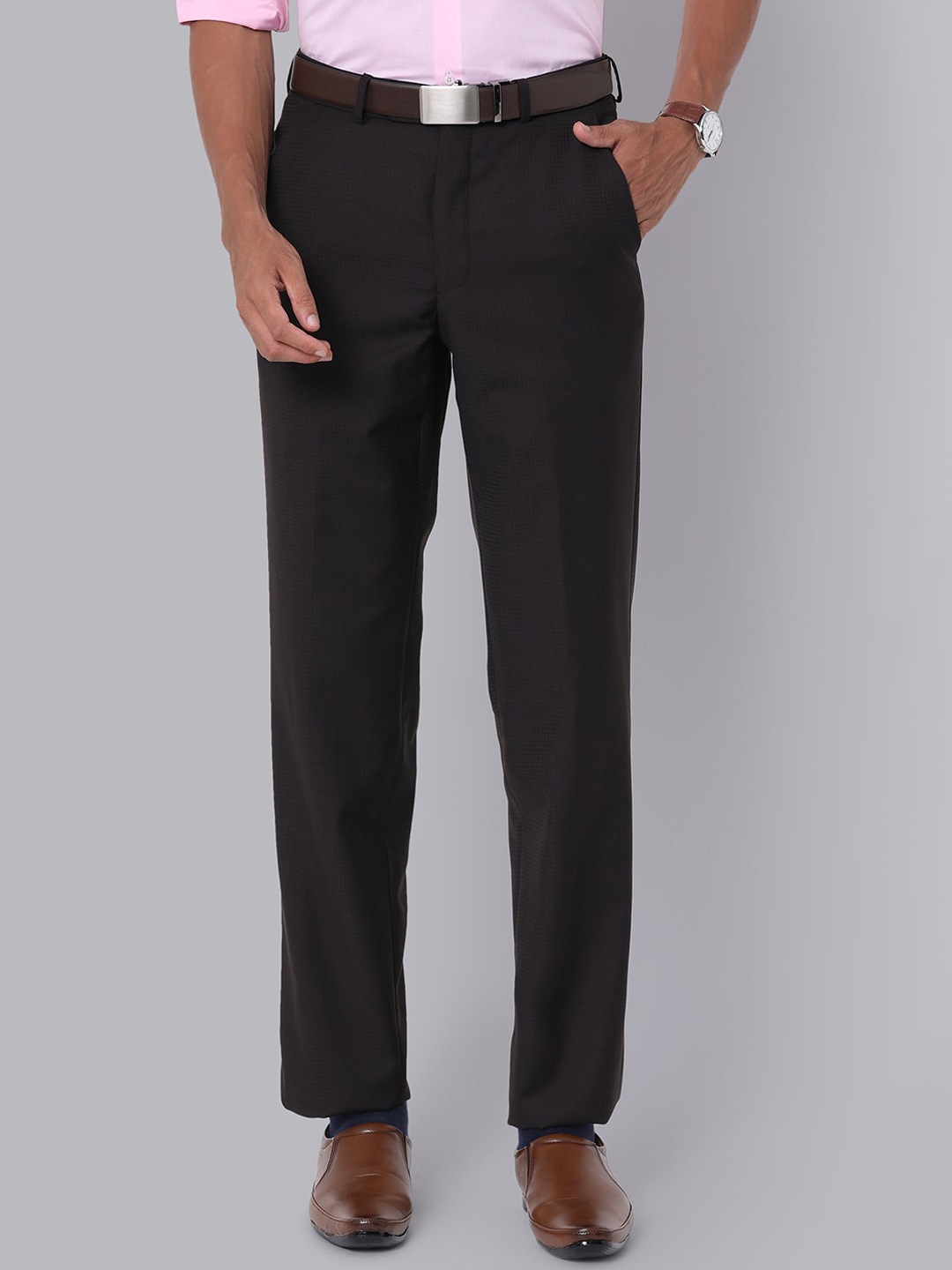 

Van Heusen Men Brown Trousers