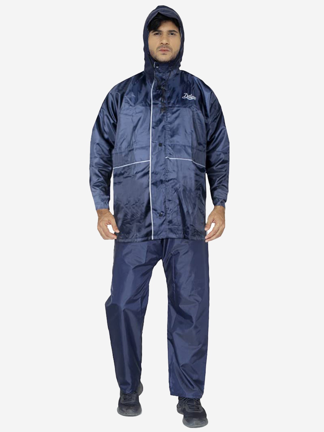 

THE CLOWNFISH Reversible Double Coating Rain Suit, Blue