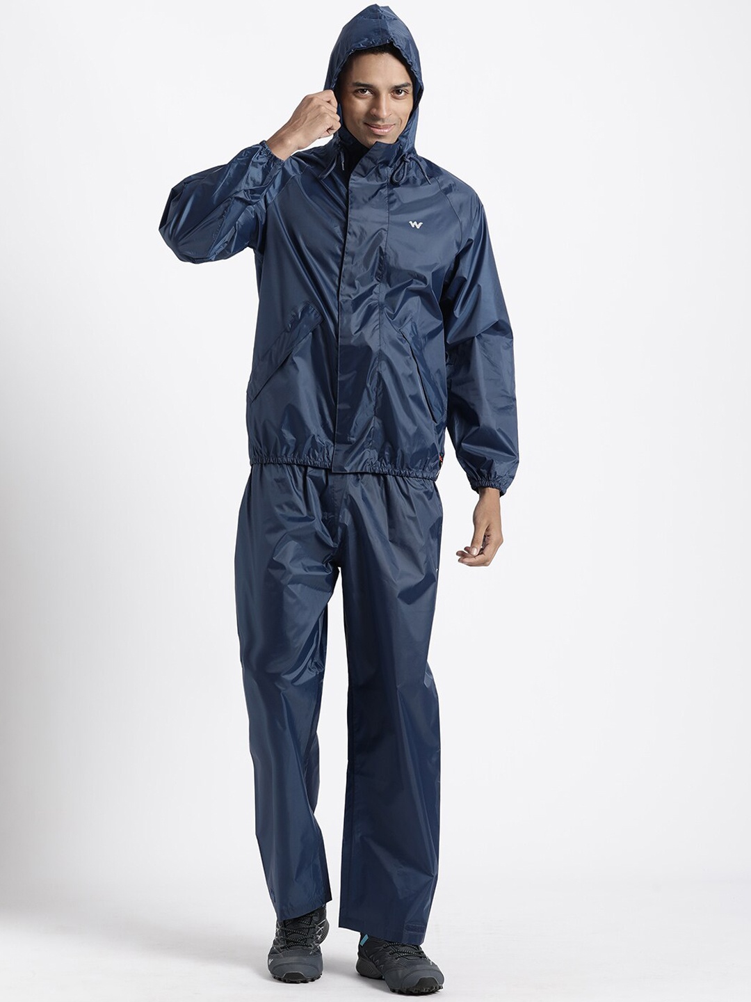 

Wildcraft Hooded Lightweight Rain Suit, Navy blue