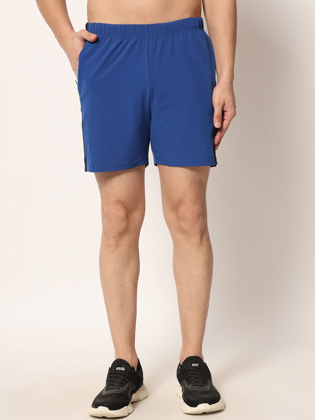 

PERFKT-U Men Mid-Rise Rapid-Dry Sports Shorts, Blue