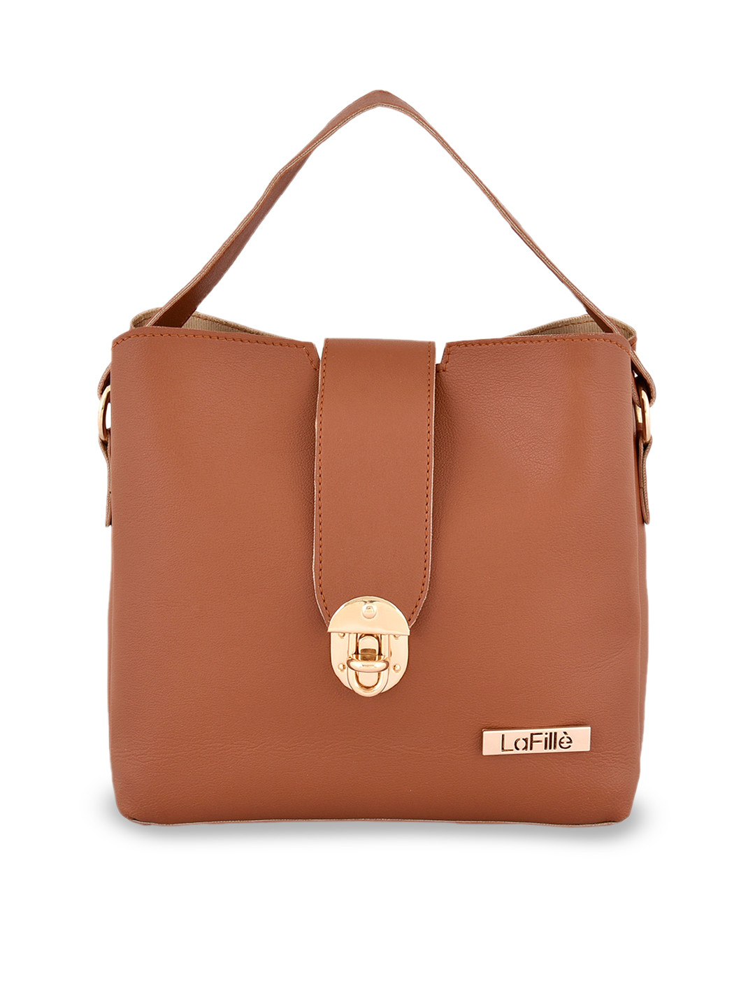 

LaFille Women Shopper Handheld Bag, Tan