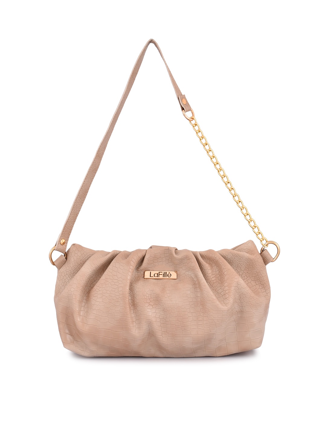 

LaFille PU Bowling Shoulder Bag, Beige