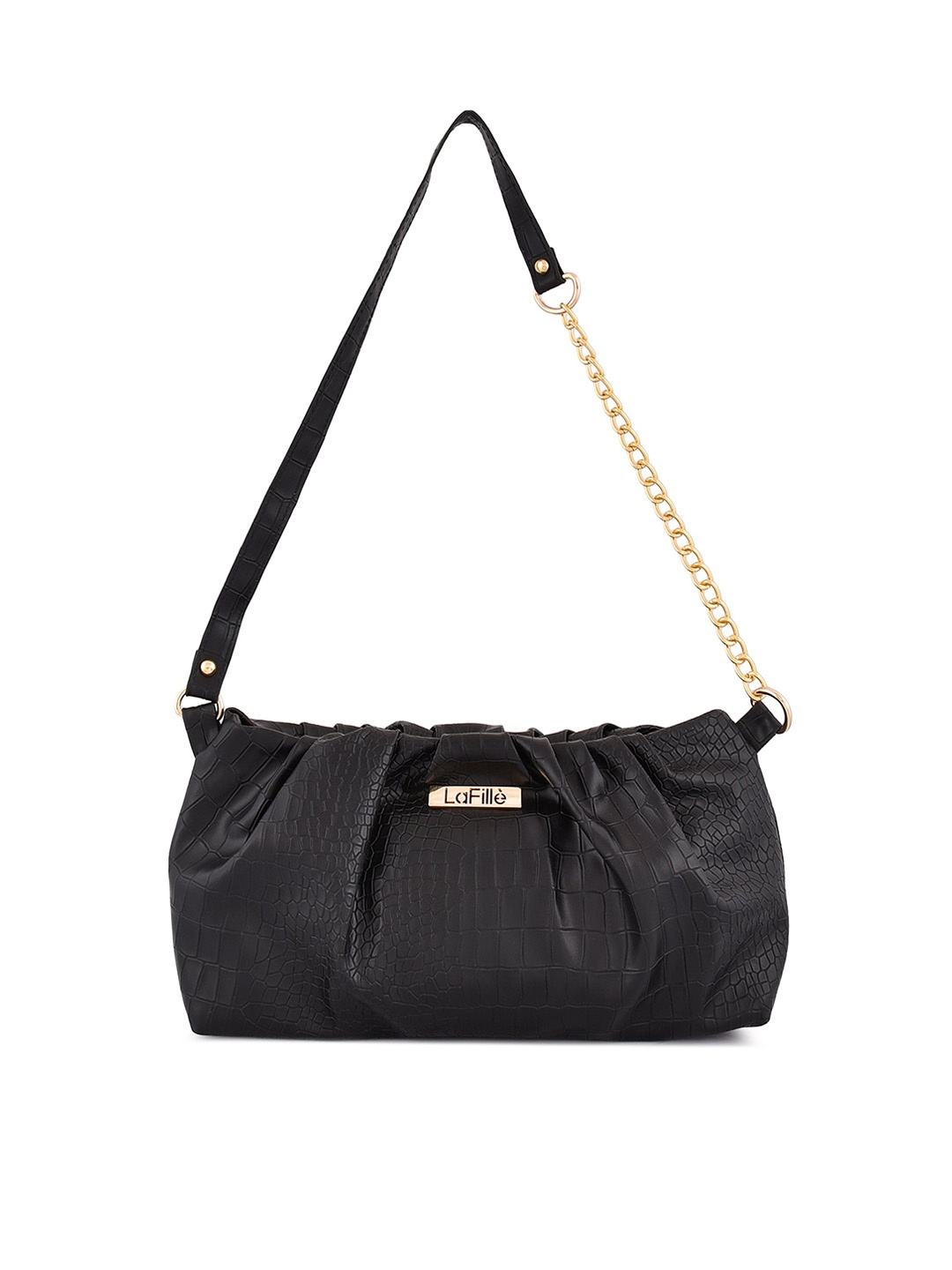 

LaFille PU Bowling Shoulder Bag, Black