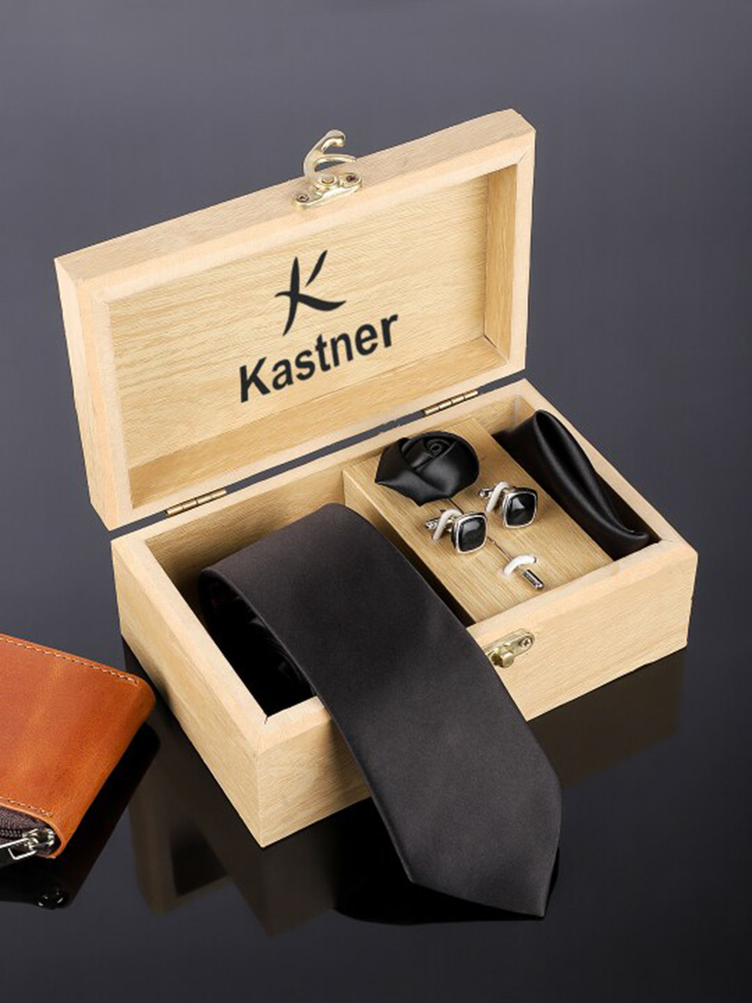 

Kastner Men Set Of 4 Accessory Gift Set, Black