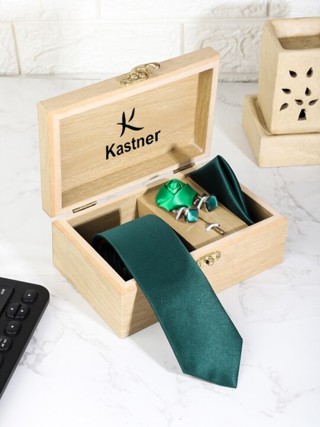 

Kastner Men Set Of 4 Accessory Gift Set, Green