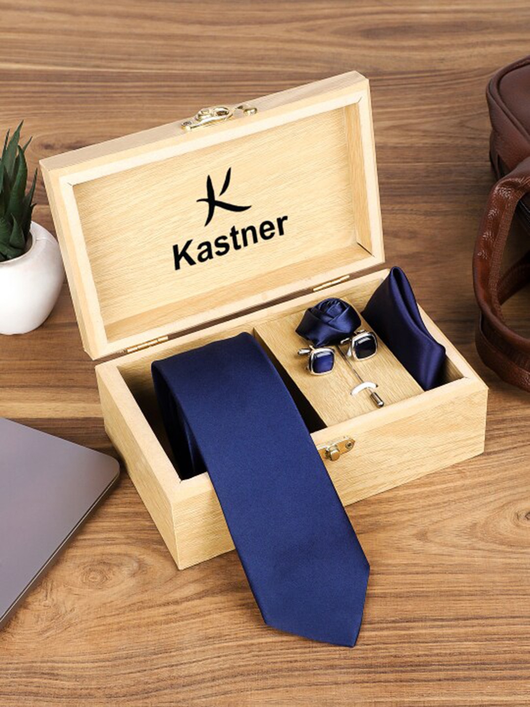 

Kastner Men Set Of 4 Accessory Gift Set, Navy blue