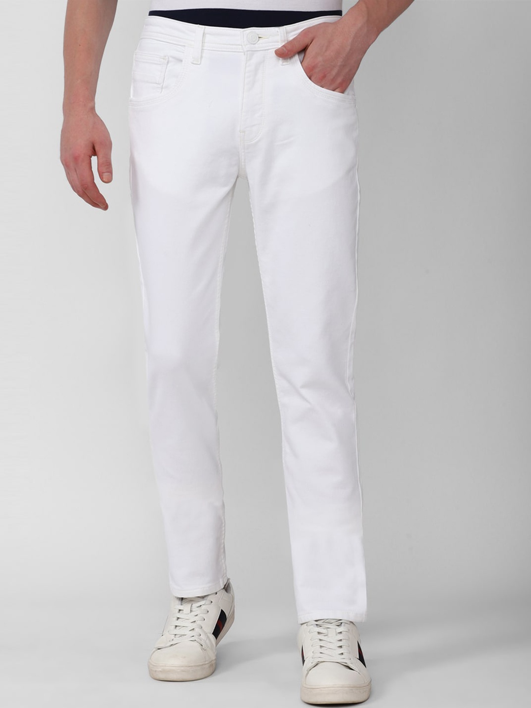 

VAN HEUSEN DENIM LABS Men Mid-Rise Non-Strechable Slim Fit Jeans, White