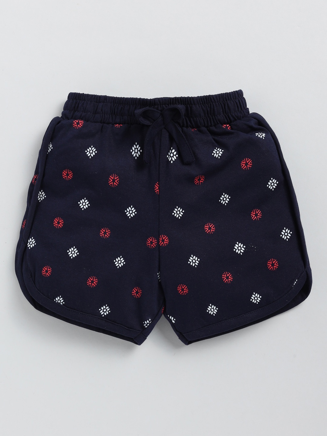 

Redden Girls Conversational Printed Cotton Slim Fit Shorts, Blue