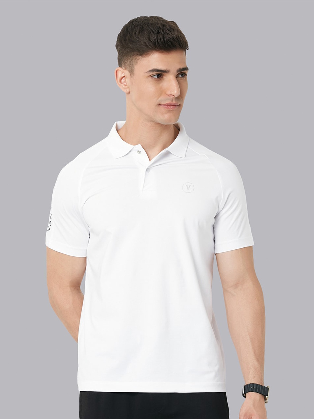 

Van Heusen Flex Men Polo Collar Slim Fit T-shirt, White