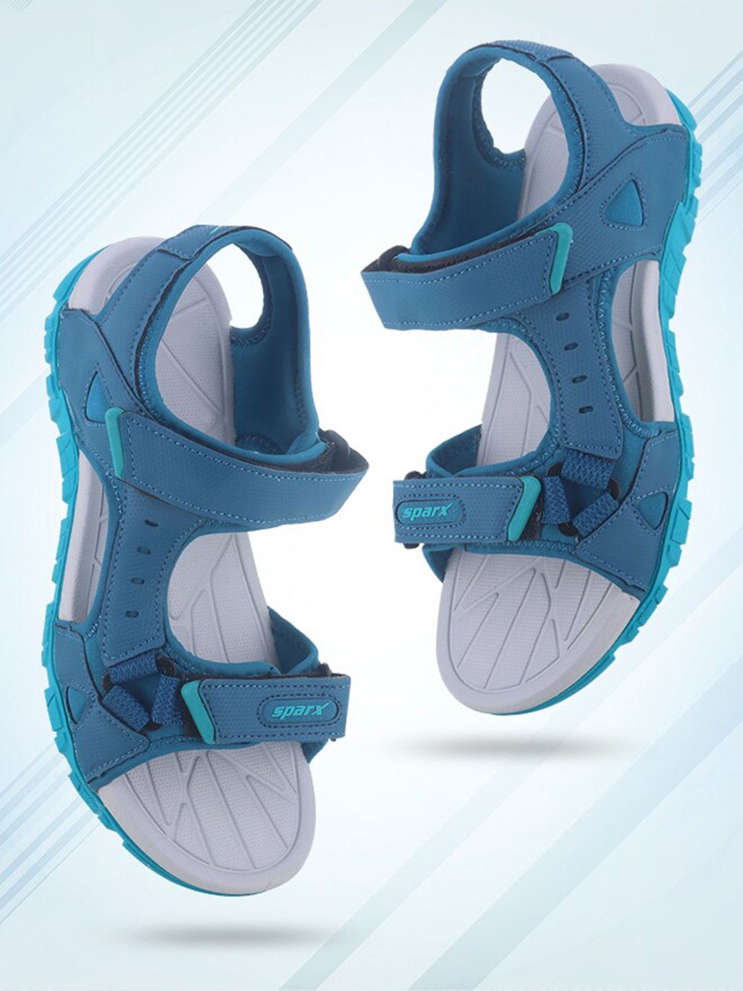 

Sparx Men Textured Comfort Sandals, Blue