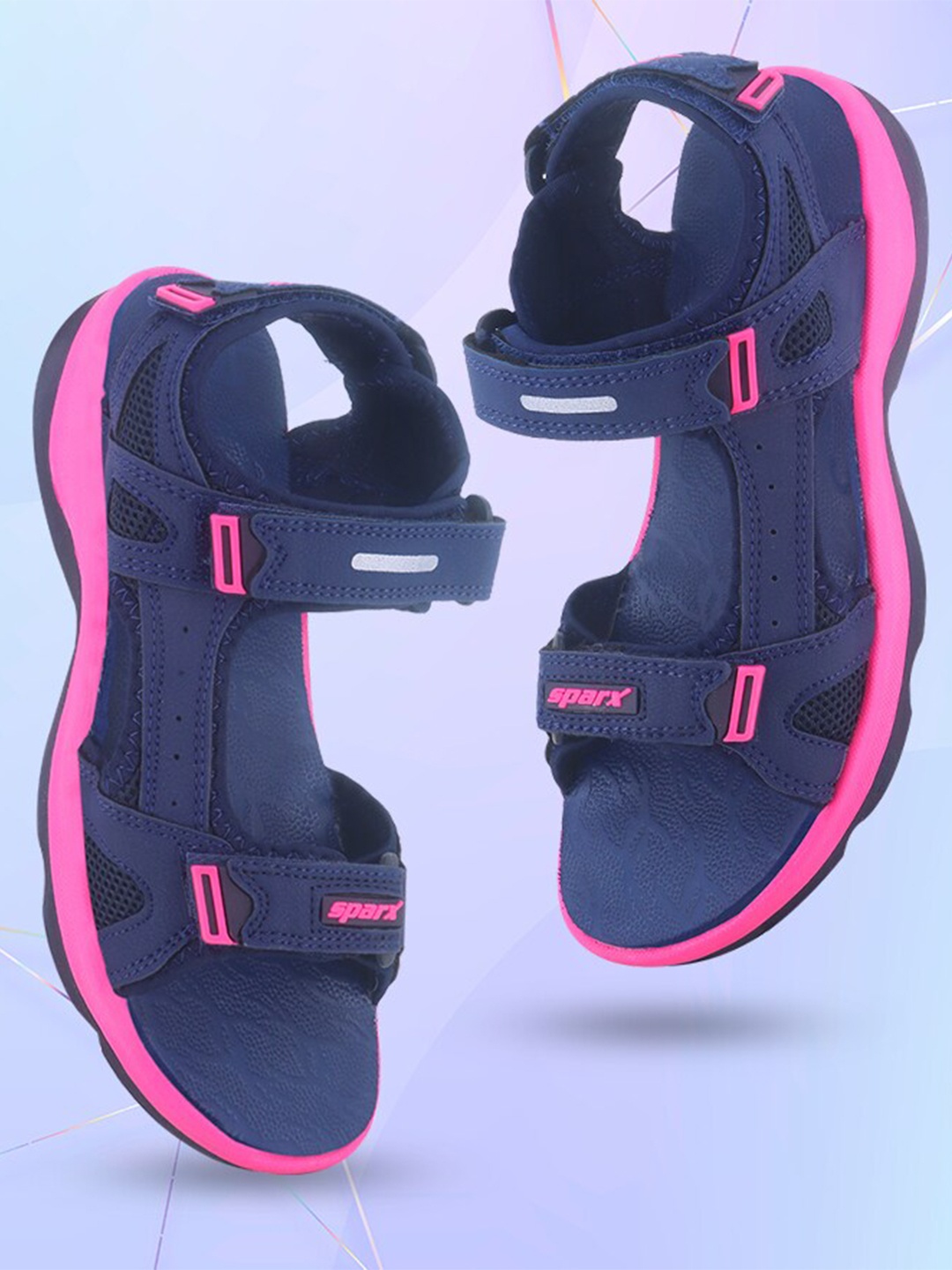 

Sparx Velcro Closure Sports Sandals, Navy blue