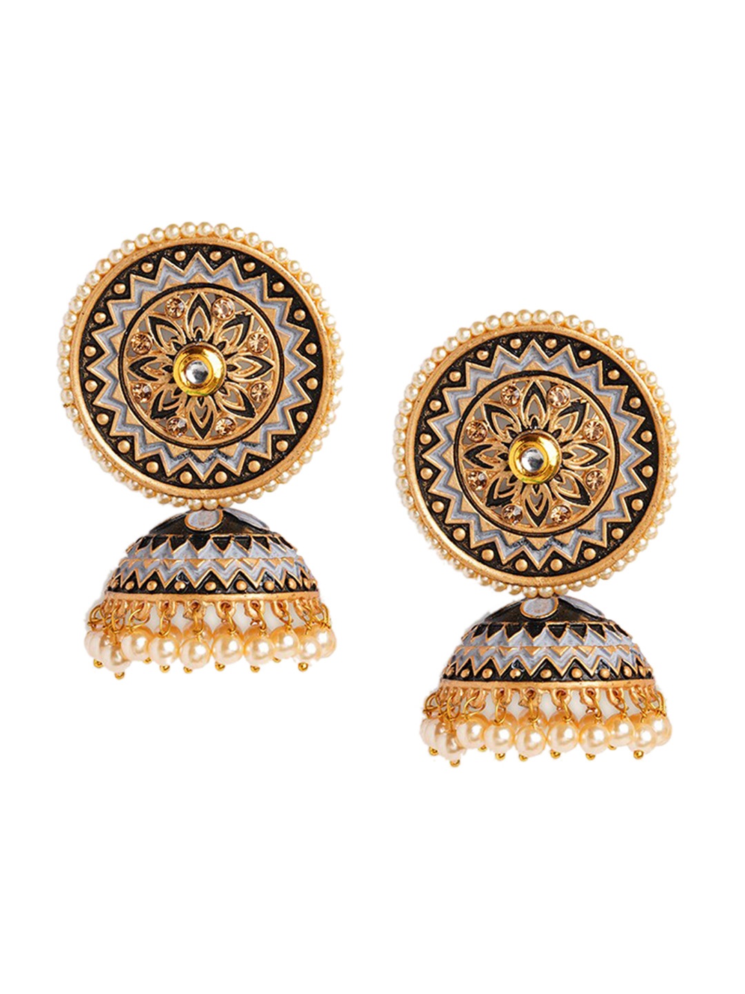 

HOT AND BOLD Silver-Plated Classic Jhumkas