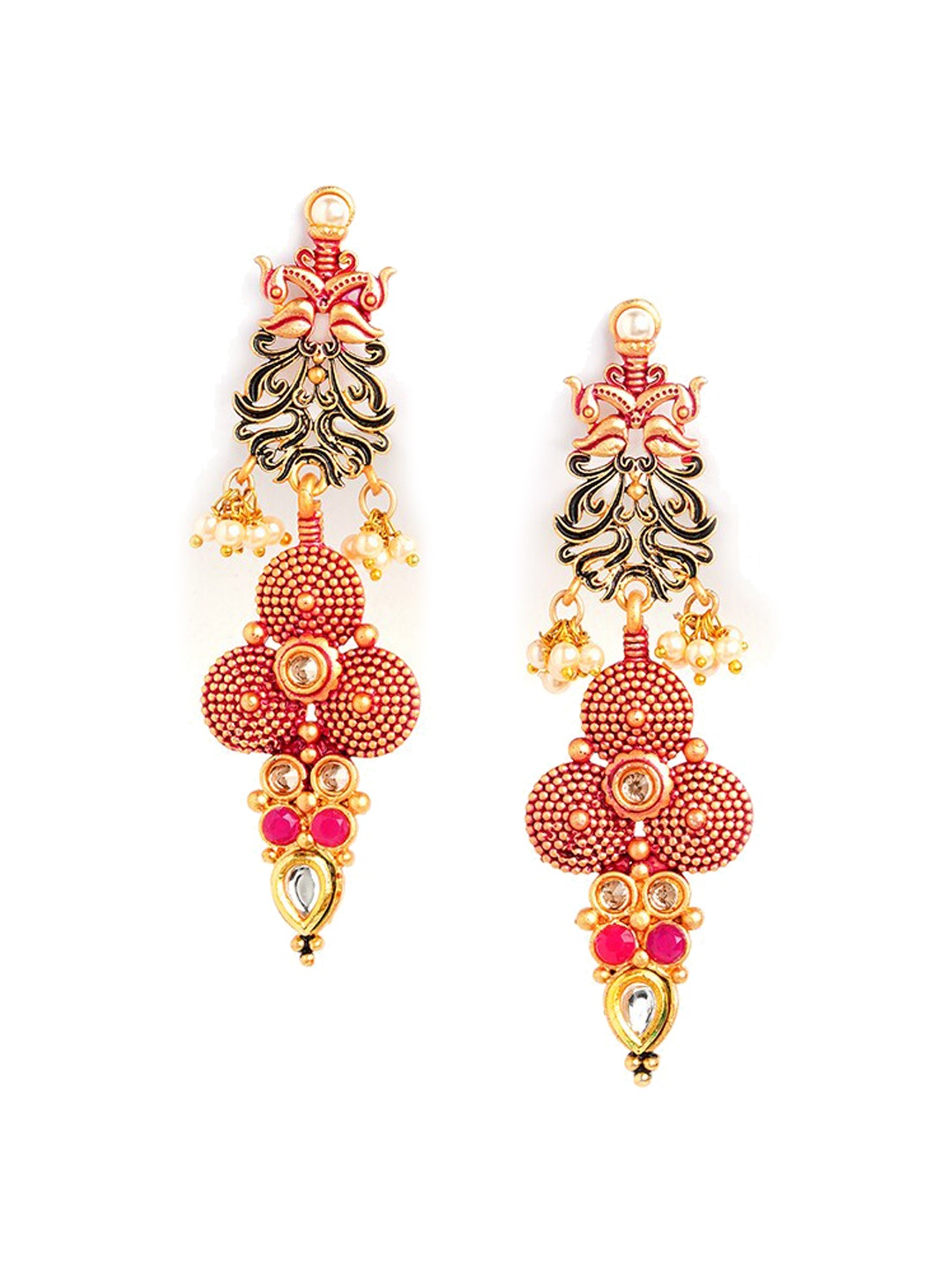 

HOT AND BOLD Gold-Toned Classic Drop Earrings