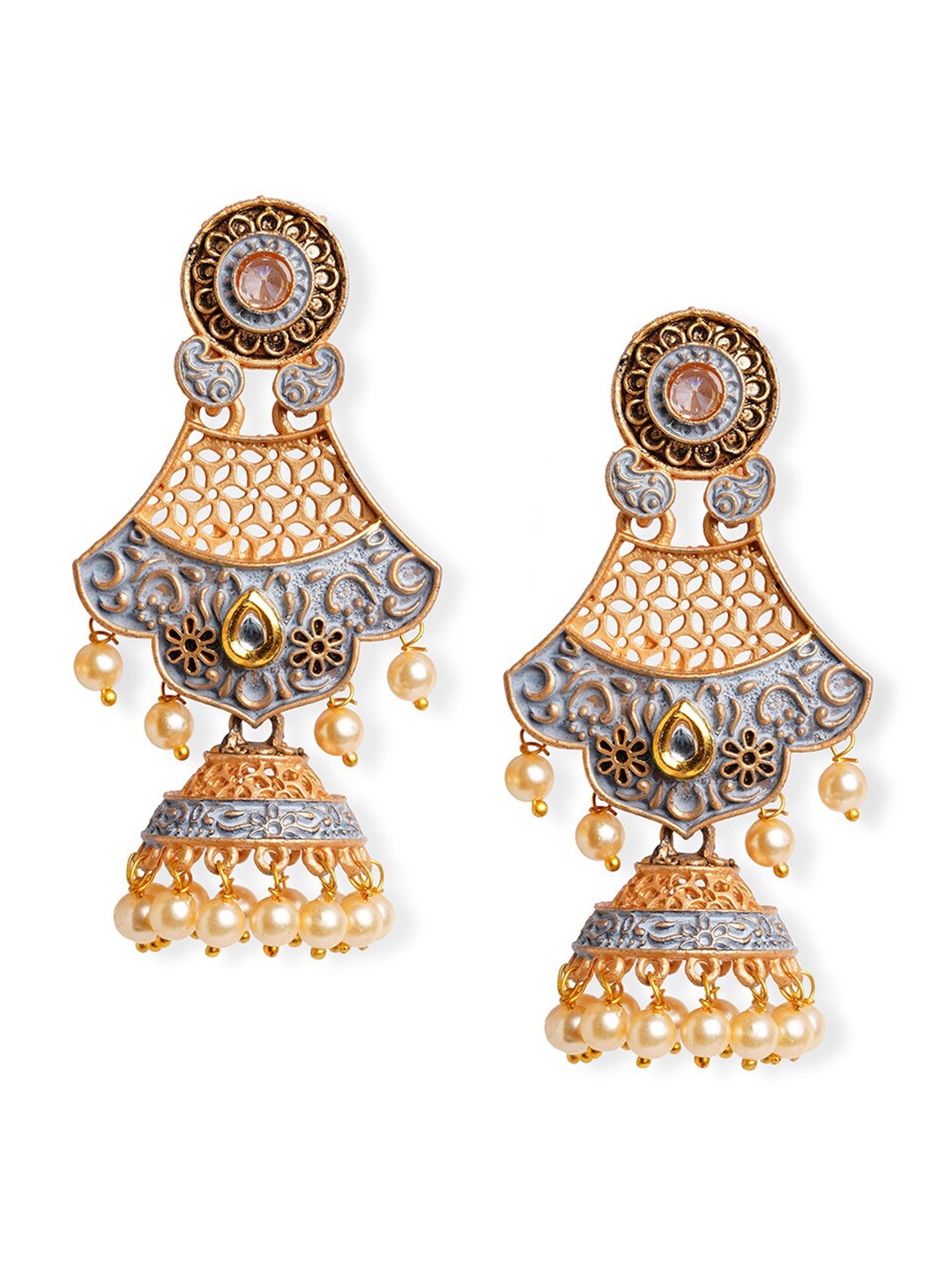 

HOT AND BOLD Gold-Plated Classic Jhumkas