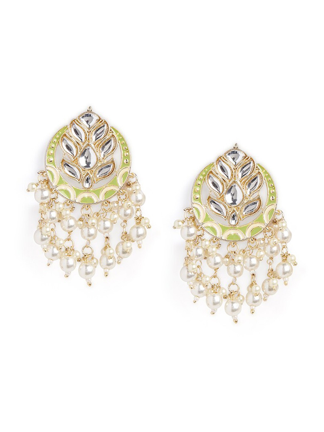 

HOT AND BOLD Gold-Plated Leaf Shaped Drop Earrings