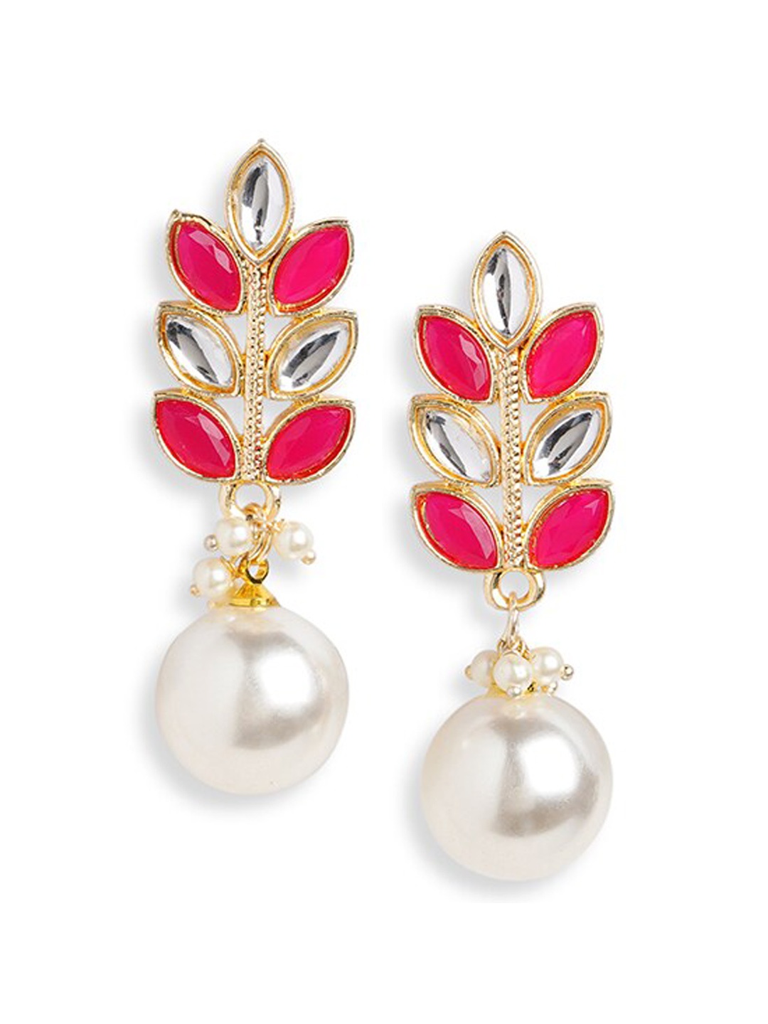 

HOT AND BOLD Gold-Plated Contemporary Drop Earrings